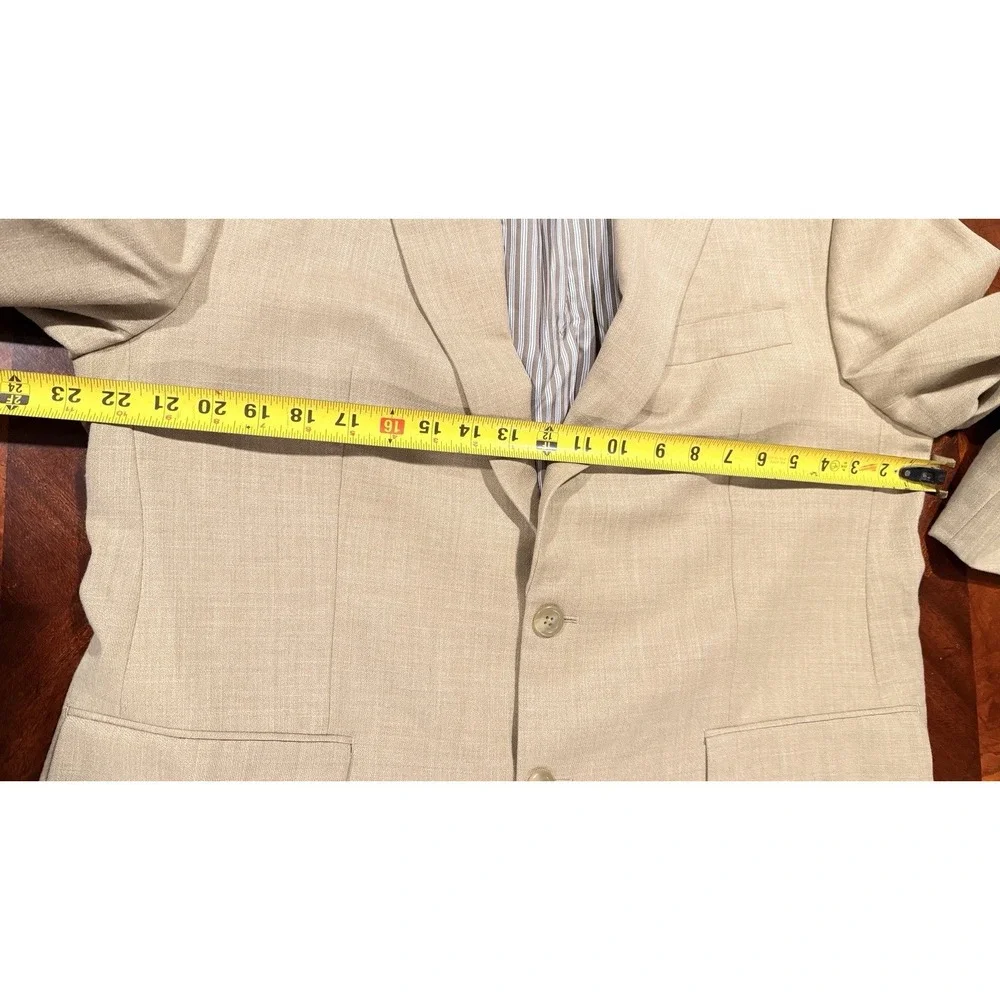 Lauren Ralph Lauren Mens Blazer 43R Tan Sport‎ Coat Two Button Macy's Jacket